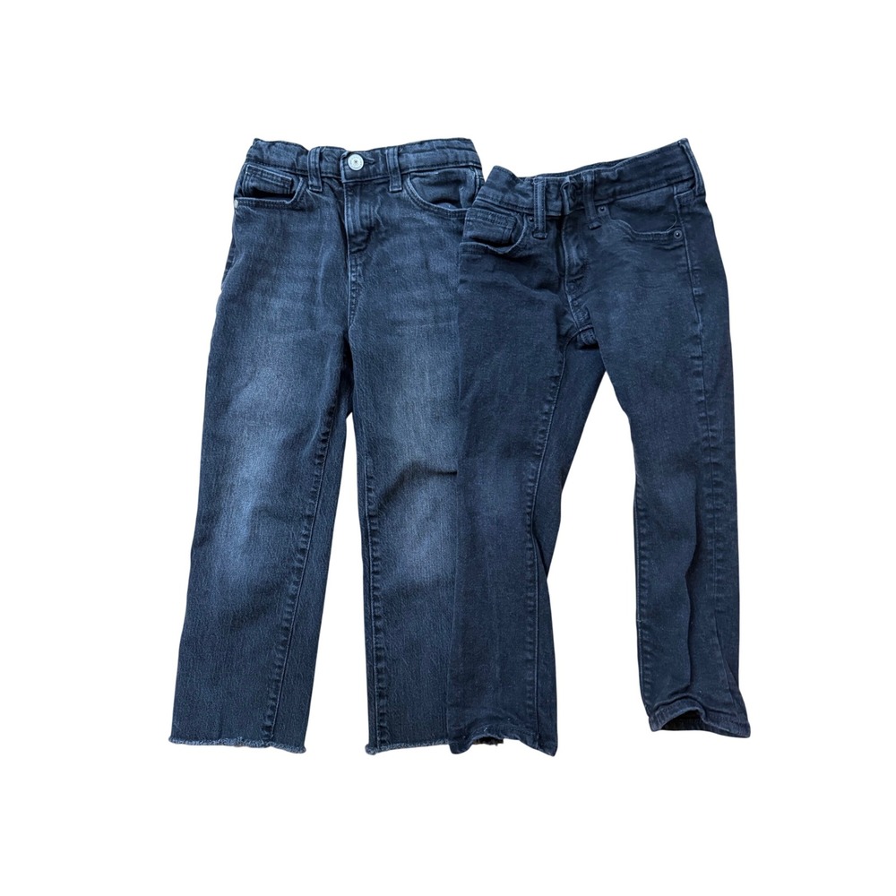 Old Navy & Art Class Boys Black Jeans Bundle Size 5 Straight Skinny Denim